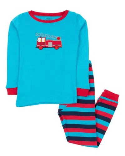 Leveret 2pc Pajama Set In Blue
