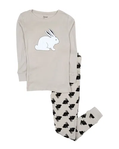 Leveret 2pc Pajama Set In Gray