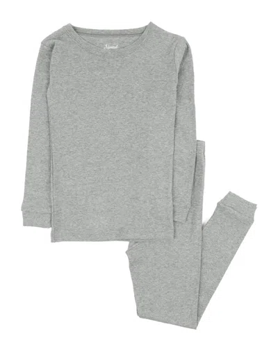 Leveret 2pc Pajama Set In Gray