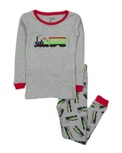 Leveret 2pc Pajama Set In Gray