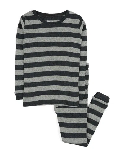 Leveret 2pc Pajama Set In Gray