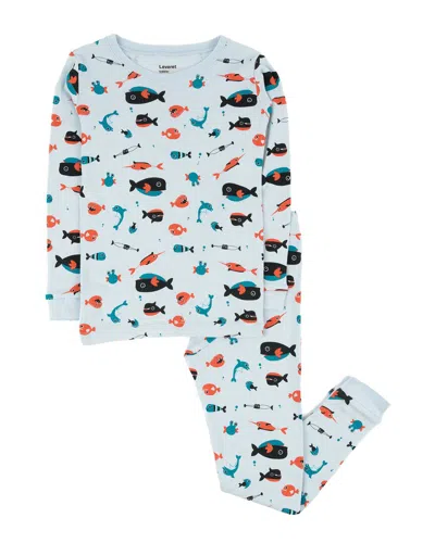 Leveret 2pc Pajama Set In Multi