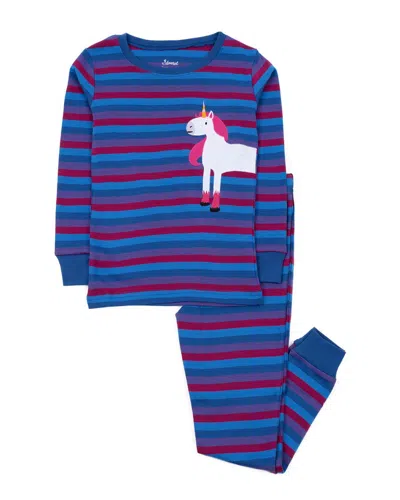 Leveret 2pc Pajama Set In Multi