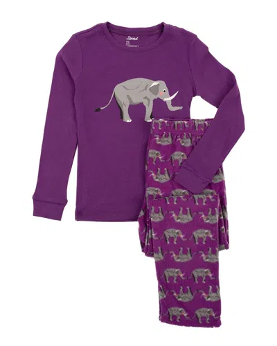 Leveret 2pc Pajama Set In Purple