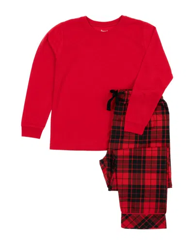 Leveret 2pc Pajama Set In Red