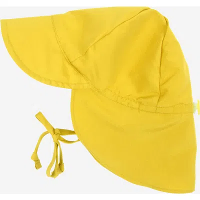 Leveret Kids'  Baby Flap Swim Hat, Upf 50+ Sun Protection In Yellow