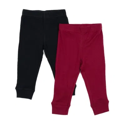 Leveret Baby Navy Crawling Pant And Colored Legging In Pink