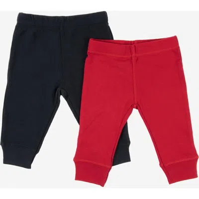 Leveret Baby Pants & Leggings Set, Navy Crawling Pant + Colored Legging In Multi