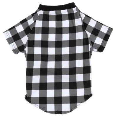 Leveret Christmas Big Dog Cotton Pajamas Plaid In Black