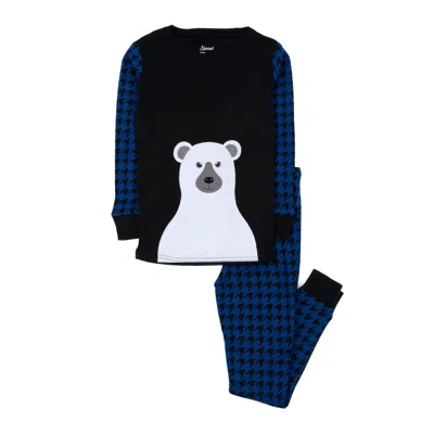 Leveret Christmas Kids Two Piece Cotton Pajamas Full Bear In Multi