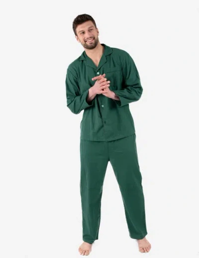 LEVERET COTTON FLANNEL PRINTED HOLIDAY PAJAMA SET