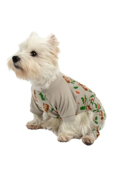 Leveret Dog Cotton Easter Matching Family Holiday Pajamas, Bunny Prints In Multi