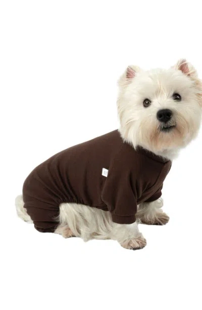 Leveret Dog Cotton Solid Matching Family Pajamas In Green