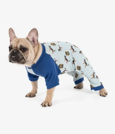 Leveret Dog Cow Pajamas In Blue