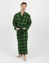 Leveret Flannel Robe, 100% Cotton In Brown