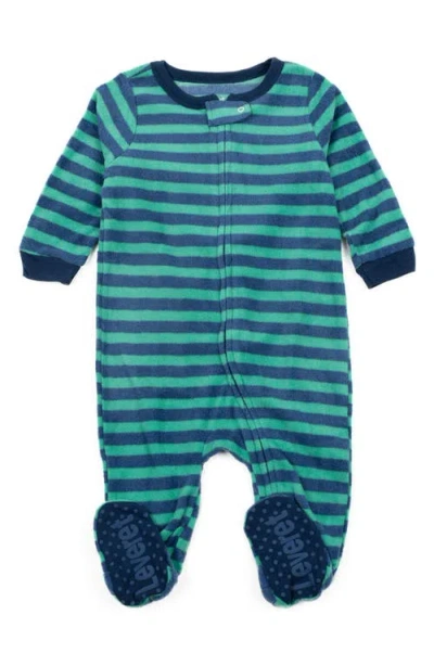 Leveret Babies'  Fleece Footed Pajama Bodysuit In Multi