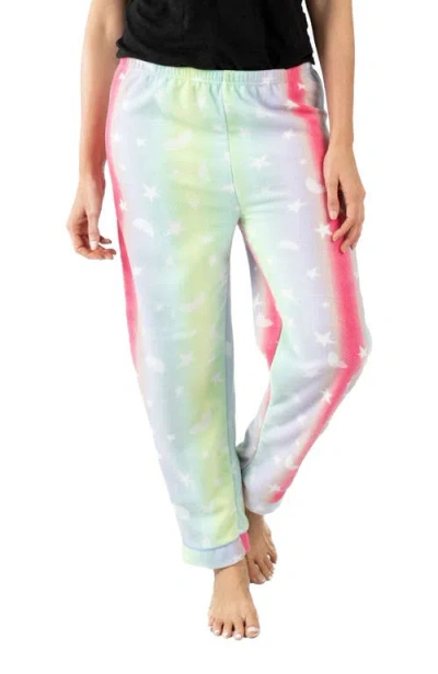 Leveret Fleece Holiday Pajama Pants In Multi