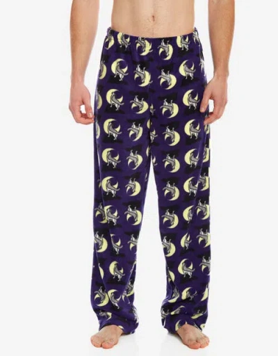 Leveret Fleece Holiday Pajama Pants In Purple