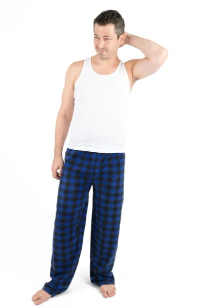 Leveret Fleece Holiday Pajama Pants In White