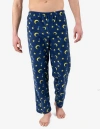 Leveret Fleece Printed Holiday Pajama Pants In Blue