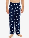 Leveret Fleece Printed Holiday Pajama Pants In Blue