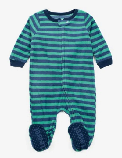 LEVERET LEVERET FOOTED FLEECE PRINTED HOLIDAY PAJAMAS