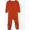 Leveret Footed Printed Cotton Pajamas, Solids, Stripes & Tie Dye In Brown