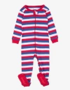 Leveret Footed Printed Cotton Pajamas, Solids, Stripes & Tie Dye In Multi