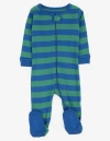 Leveret Footed Printed Cotton Pajamas, Solids, Stripes & Tie Dye In Multi