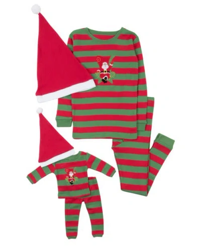 Leveret Kids'  Girls 2-pc. Cotton Pajamas With Matching Doll Accessory In Multi