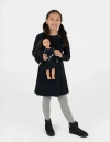 Leveret Girls Bow Tie Dress With Matching Doll Dress In Black