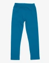 Leveret Girls Cotton Leggings, Solid Colors In Blue
