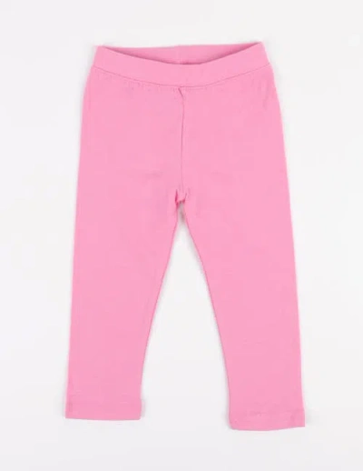 LEVERET LEVERET GIRLS COTTON LEGGINGS, SOLID COLORS