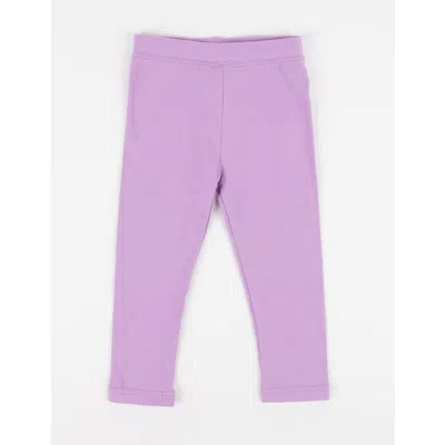 LEVERET LEVERET GIRLS COTTON LEGGINGS, SOLID COLORS