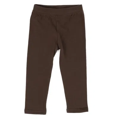 Leveret Kids' Girls Legging Neutral Solid Color In Brown