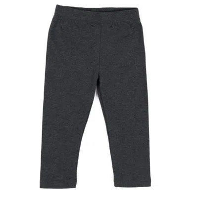 Leveret Kids' Girls Legging Neutral Solid Color In Grey