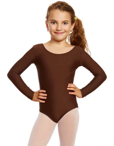 LEVERET LEVERET GIRLS LONG SLEEVE LEOTARD