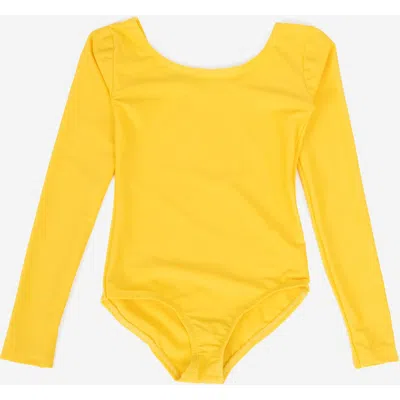 Leveret Kids'  Girls Long Sleeve Leotard In Multi