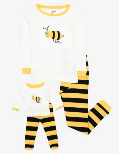 Leveret Kids'  Girls Matching Doll Printed Cotton Pajamas, Animal & Seasonal Prints In Multi