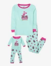 Leveret Girls Matching Doll Printed Cotton Pajamas, Animal & Seasonal Prints In Multi