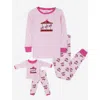 Leveret Girls Matching Doll Printed Cotton Pajamas, Fantasy & Character Prints In Pink