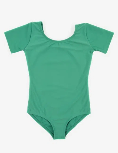 LEVERET LEVERET GIRLS SHORT SLEEVE LEOTARD