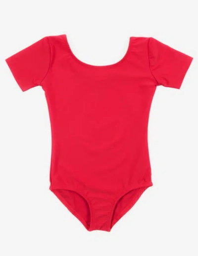 LEVERET LEVERET GIRLS SHORT SLEEVE LEOTARD