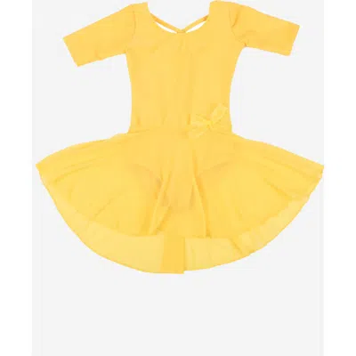 LEVERET LEVERET GIRLS SHORT SLEEVE SKIRTED LEOTARD