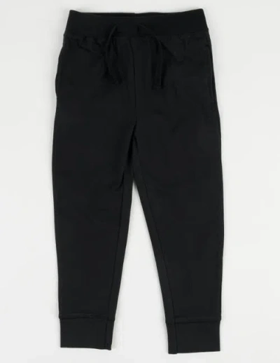 Leveret Kids 100% Cotton Lightweight Jogger Pants In Black