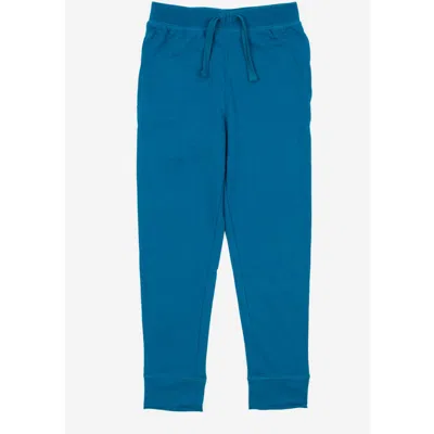 Leveret Kids 100% Cotton Lightweight Jogger Pants In Blue