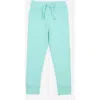 Leveret Kids 100% Cotton Lightweight Jogger Pants In Blue