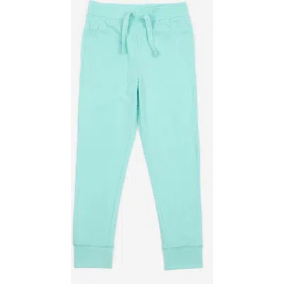 Leveret Kids 100% Cotton Lightweight Jogger Pants In Blue