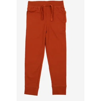 Leveret Kids 100% Cotton Lightweight Jogger Pants In Brown