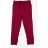 Leveret Kids 100% Cotton Lightweight Jogger Pants In Burgundy